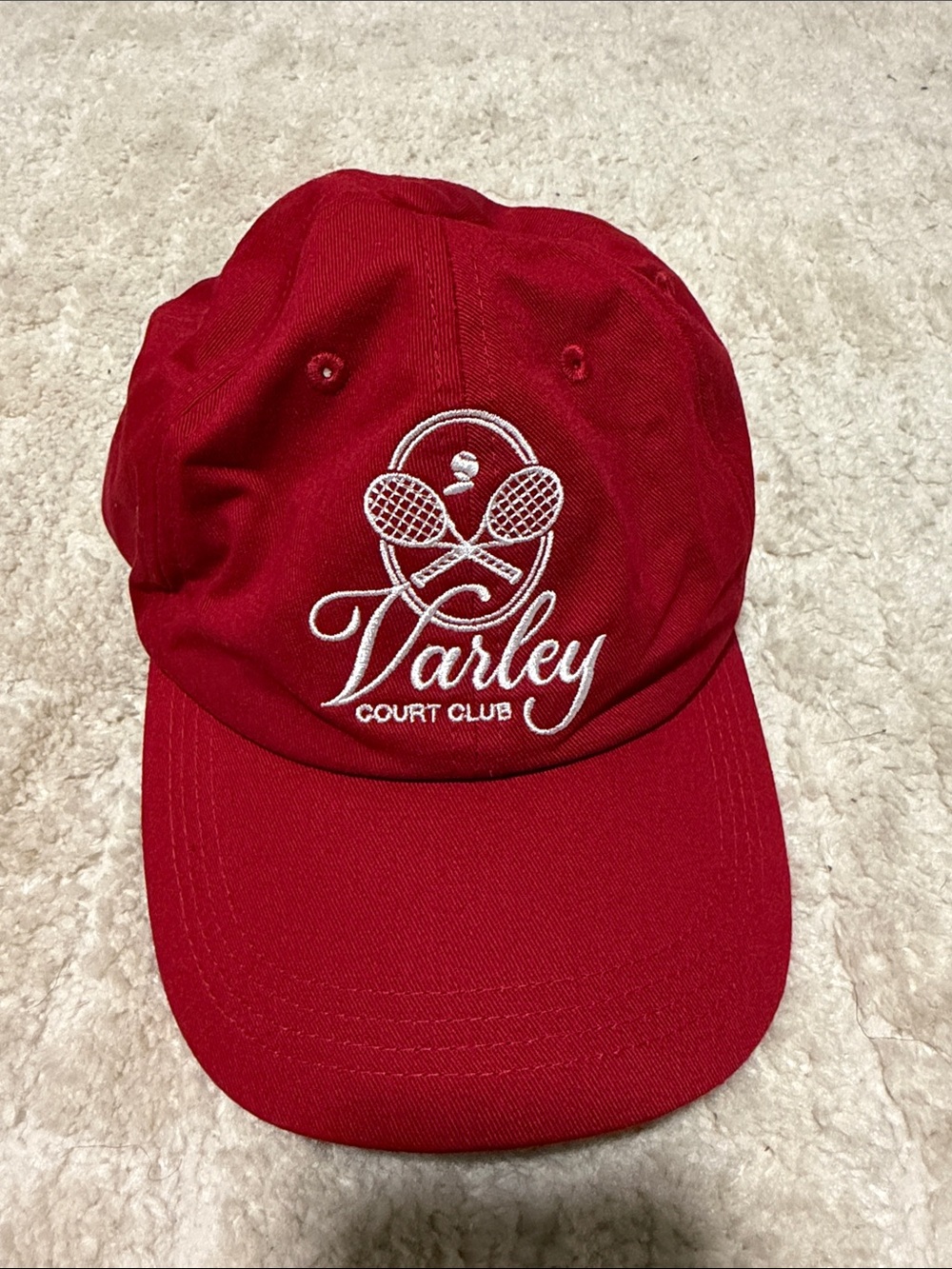 Varley Red Court Club Embroidered Tennis Cap